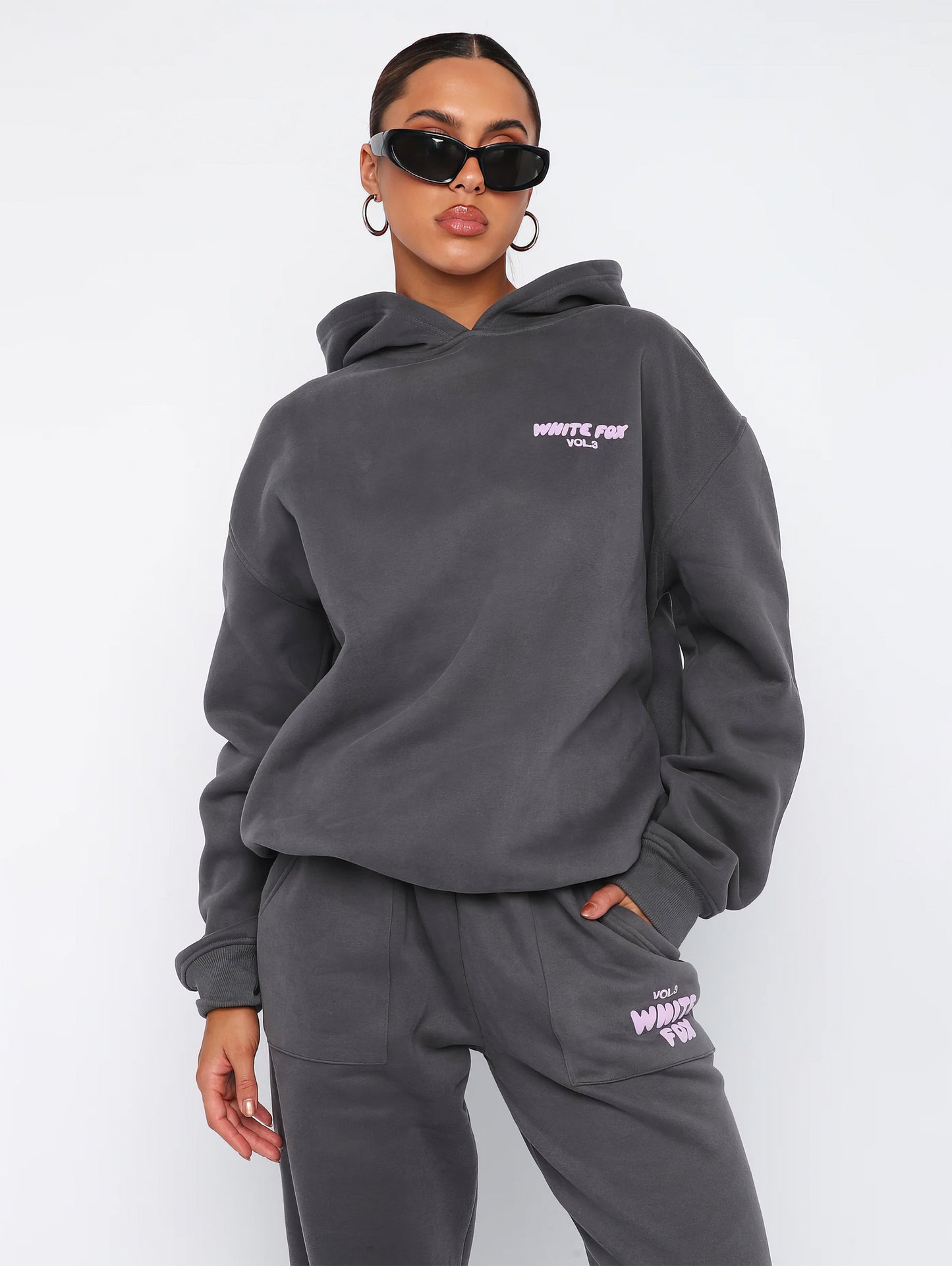 Ensemble Lounge de Luxe – Édition White Fox Élégante et Confortable