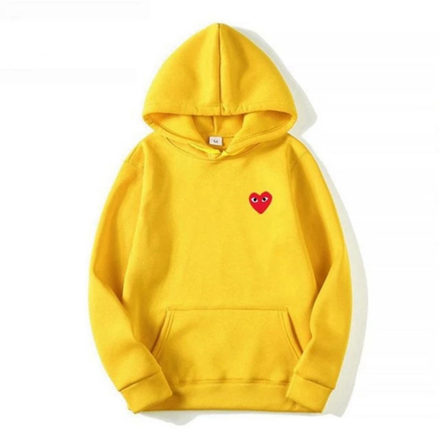 Sweat à Capuche avec Détail de Cœur Brodé – Style Minimaliste Unisexe