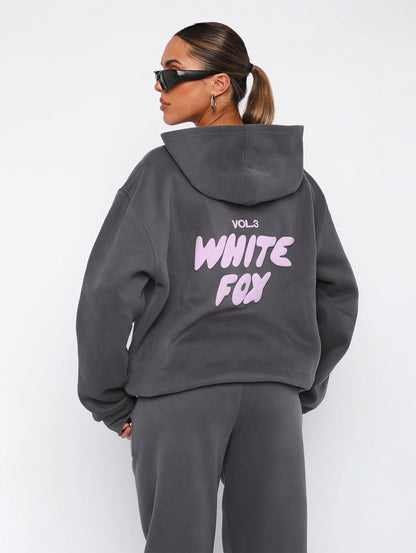 Ensemble Lounge de Luxe – Édition White Fox Élégante et Confortable