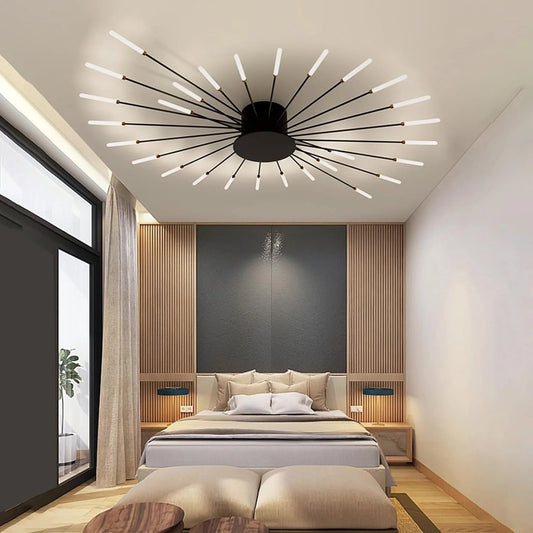 Plafonnier LED aluminium naturel