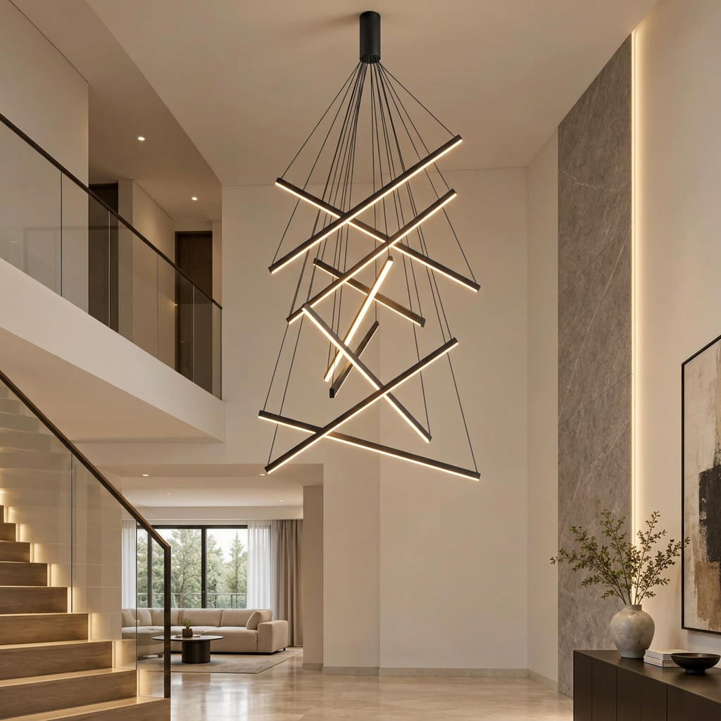 Suspension luminaire aluminium LED
