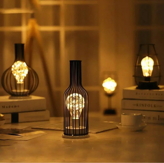 Lampe bouteille vin décorative