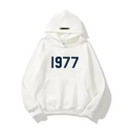 Sweat à Capuche 1977 – Hoodie Unisexe Basique avec Imprimé Rétro de l'Année
