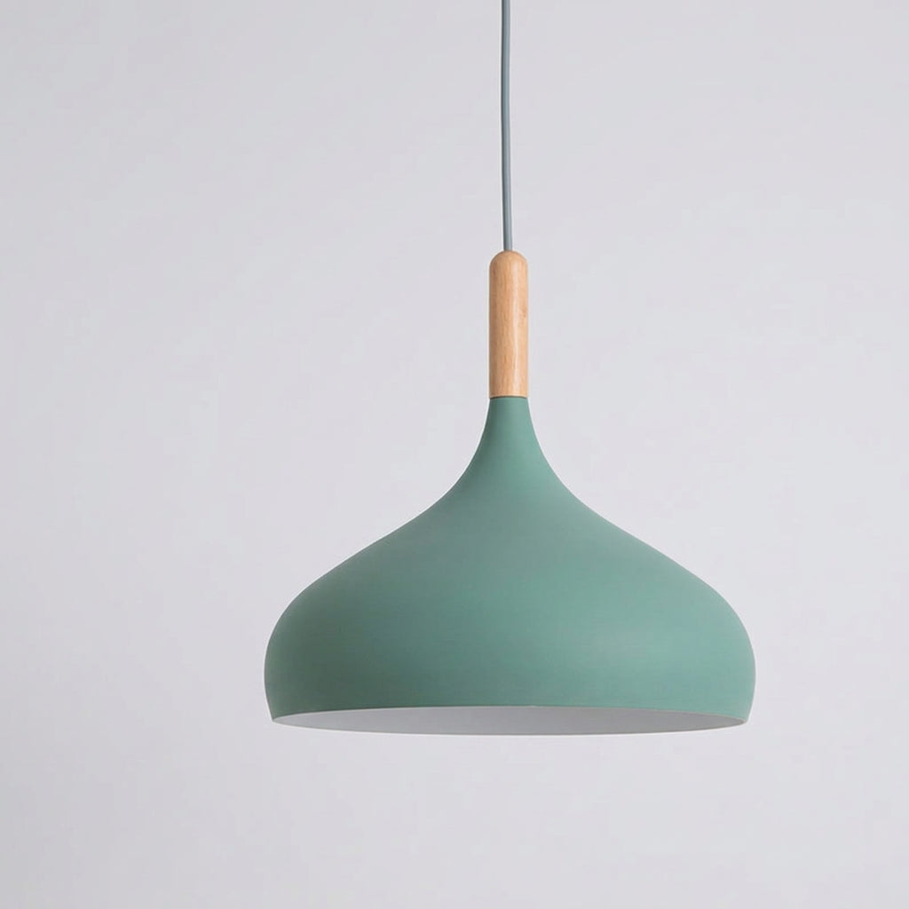 Suspension luminaire aluminium vert