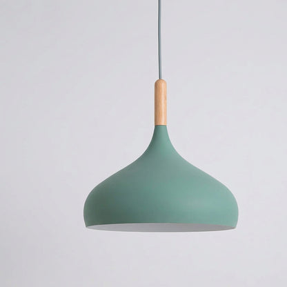 Suspension luminaire aluminium vert