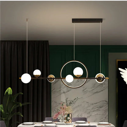 Suspension luminaire sphère verre