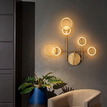 Applique murale LED bleu