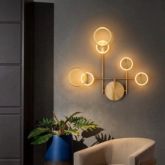 Applique murale LED bleu