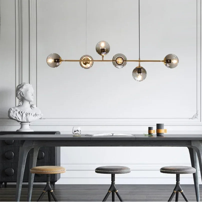 Suspension luminaire fer moderne