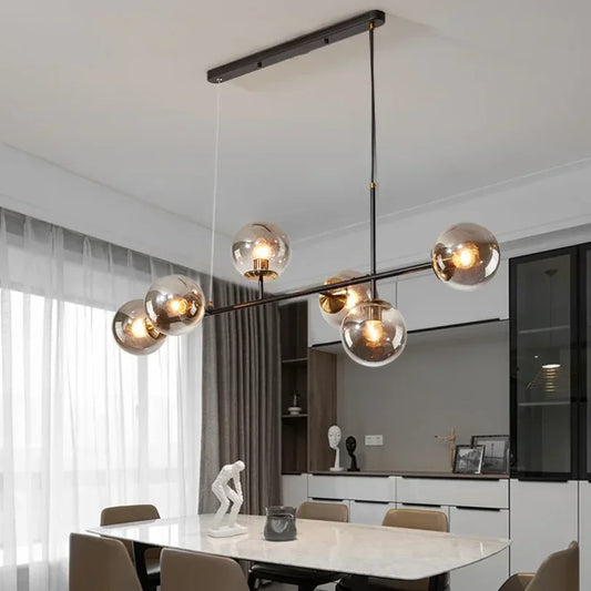 Suspension luminaire fer moderne
