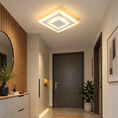 Plafonnier LED carré moderne