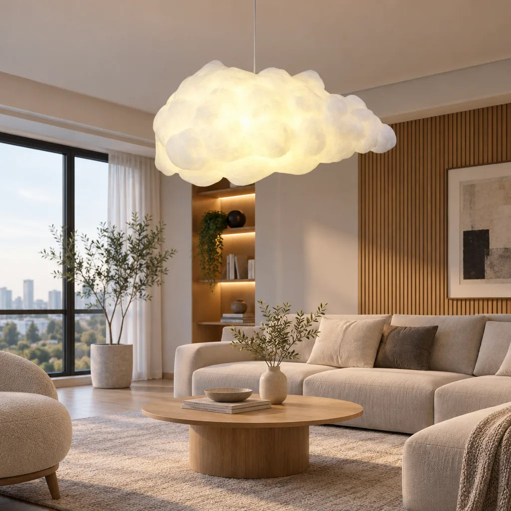 Suspension luminaire nuage LED