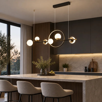 Suspension luminaire moderne sphère