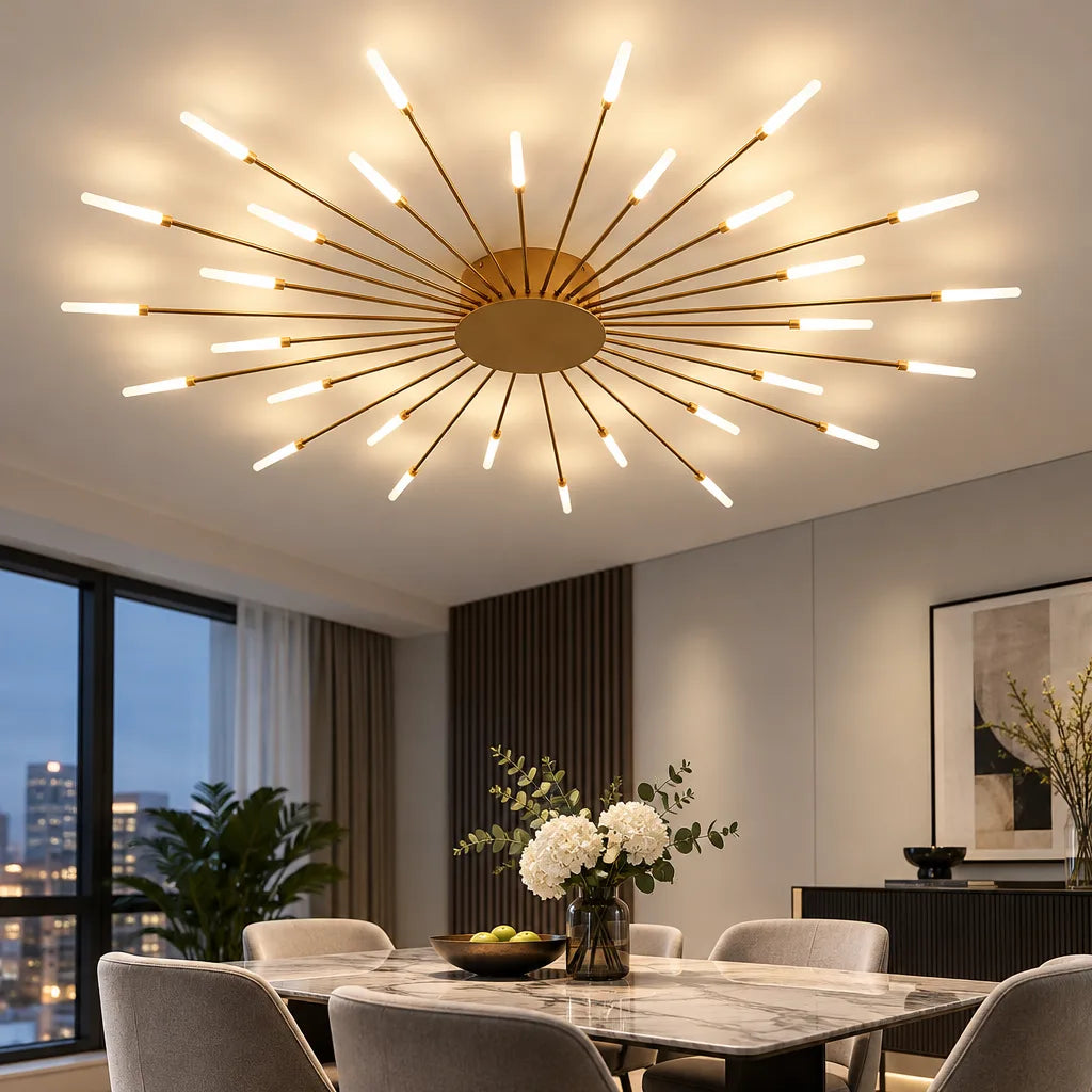 Plafonnier LED moderne aluminium