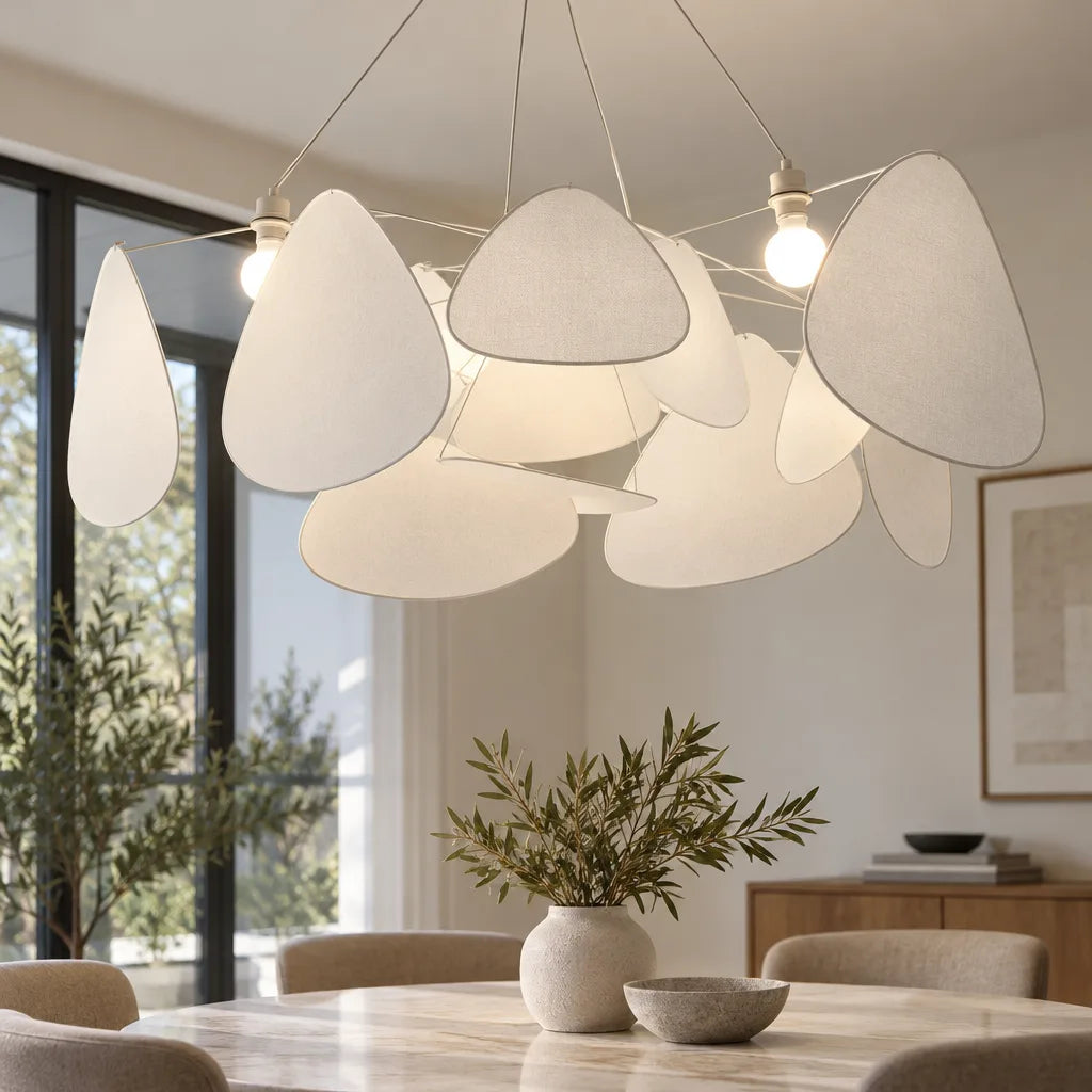 Suspension luminaire textile diamètre