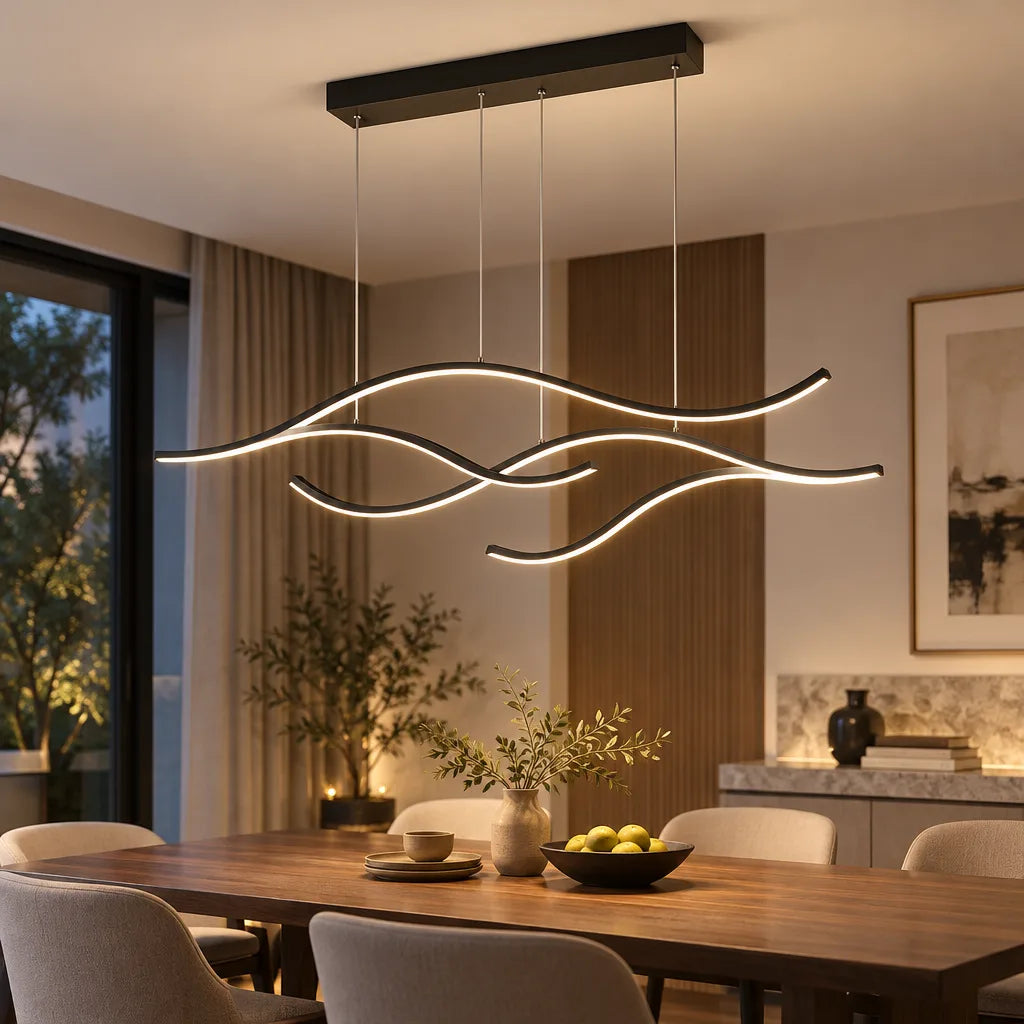 Suspension luminaire moderne métal