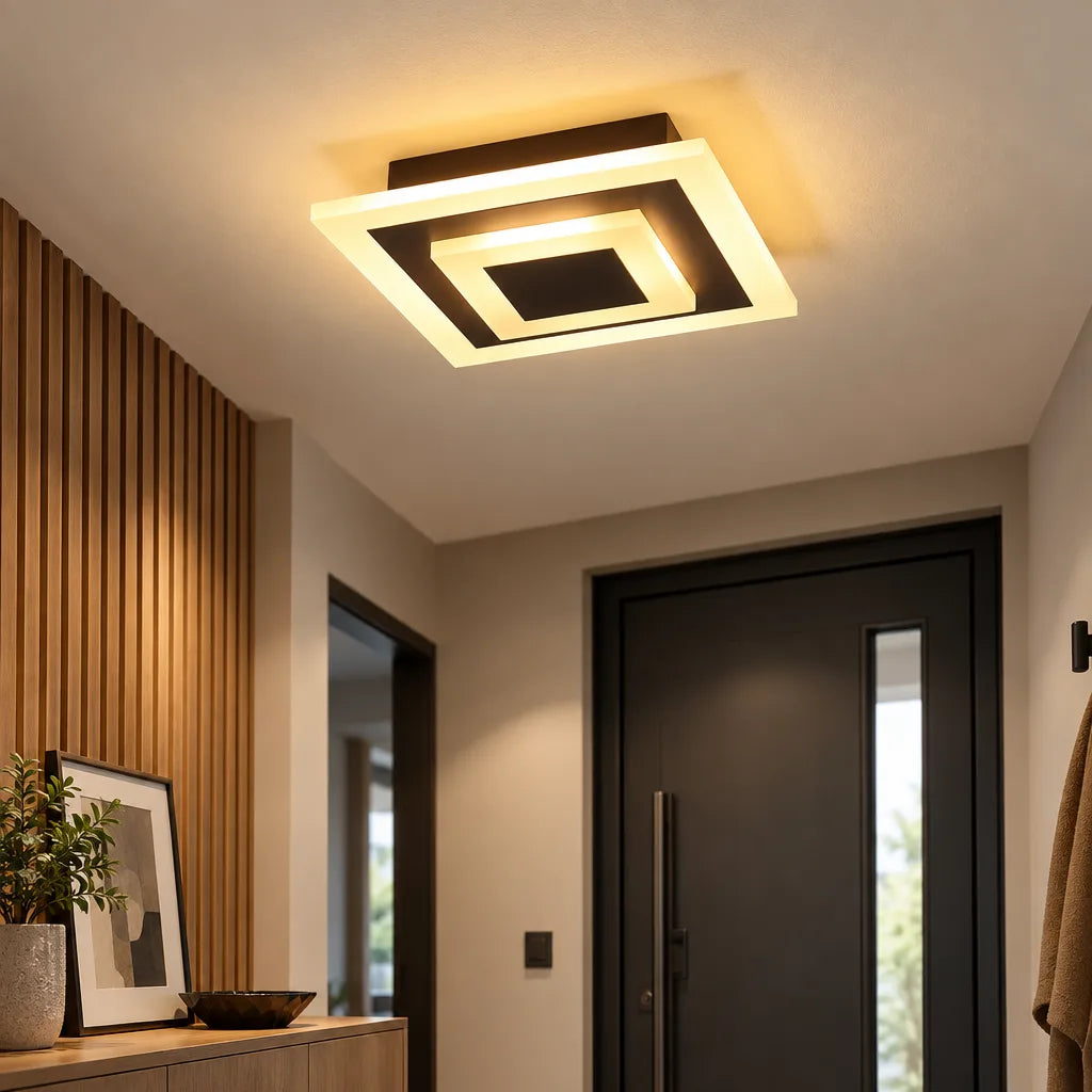 Plafonnier LED carré moderne
