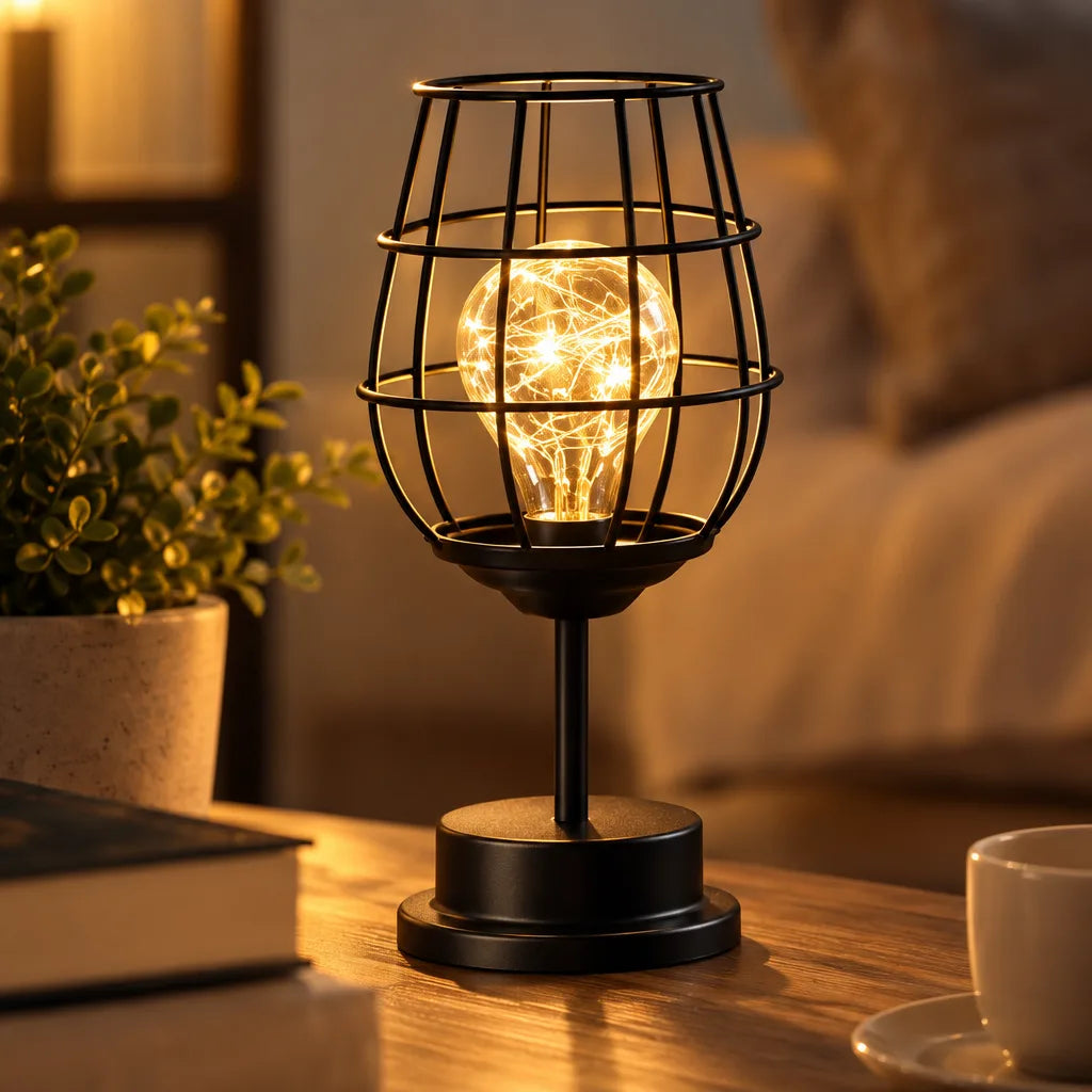 Lampe bouteille vin décorative
